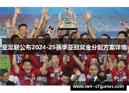 亚足联公布2024-25赛季亚冠奖金分配方案详情